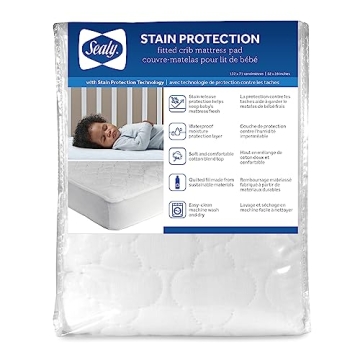 Sealy Waterproof Fitted Baby Crib Mattress Protector 52" x 28"