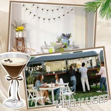 Dispowreath 4 Pcs Dirty Martini Party Banner Bar Themed Bachelorette Party Decorations Hanging Sign for Espresso Martini Birthday a Tini Bit Older Party Decorations