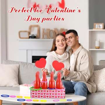 Leitee Valentine Bottle Toss Game for Everyone