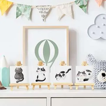 Arteza Mini Canvases with Easels for Art Enthusiasts