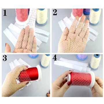 40 Yards Thread Spool Net Sewing Embroidery Thread Net Mesh Spool Saver for Different Sizes of Embroidery Sewing Quilting and Serger Thread Spools/Cones - Cut into Any Length