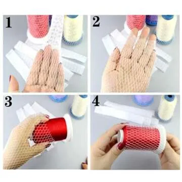 40 Yards Thread Spool Net Sewing Embroidery Thread Net Mesh Spool Saver for Different Sizes of Embroidery Sewing Quilting and Serger Thread Spools/Cones - Cut into Any Length