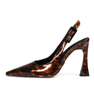 Volrina Women Slingback Pointed Toe Stiletto Pumps - Chic High Heels for All Occasions