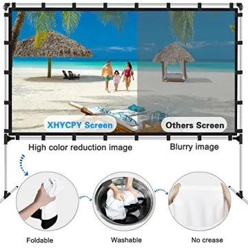 XHYCPY 100" Portable Projector Screen for Movies