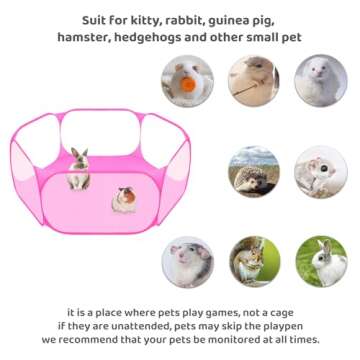 Pet Playpen Tent: Breathable Small Animal Fence