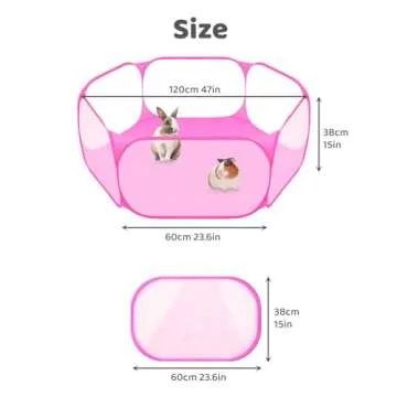 Pet Playpen Tent: Breathable Small Animal Fence