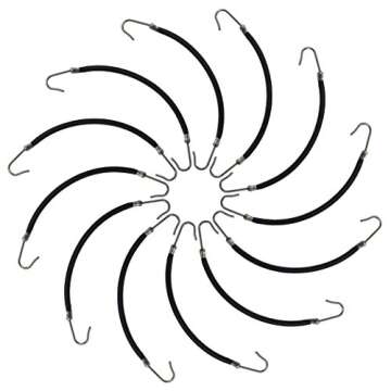 Miayon 24 Pieces Ponytails Hooks Elastic Band Hair Clips Rubber Bands Holder Hair Styling for Women Girls Black