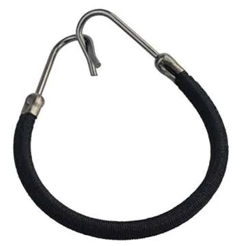 Miayon 24 Pieces Ponytails Hooks Elastic Band Hair Clips Rubber Bands Holder Hair Styling for Women Girls Black