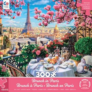 Ceaco - Brunch in Paris - 300 Oversized Piece Jigsaw Puzzle