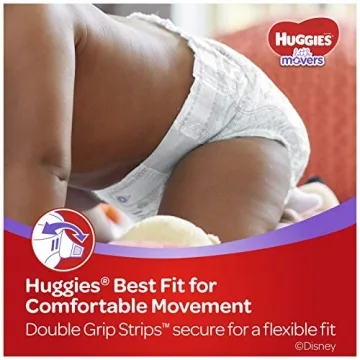 HUGGIES Little Movers Diapers Size 3 Best Fit for Babies