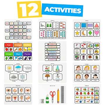 Tinkletots Montessori Preschool Busy Book for Toddlers, Montessori Toys for Toddlers, Autism Sensory...