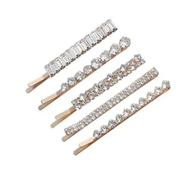 Crystal Hair Pins Set - Elegant Hair Accessories