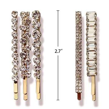 Crystal Hair Pins Set - Elegant Hair Accessories