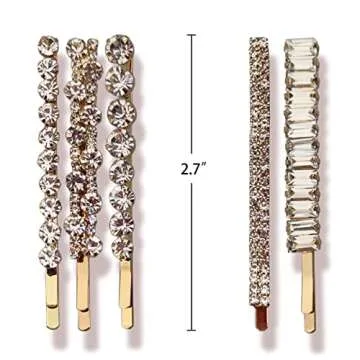 Crystal Hair Pins Set - Elegant Hair Accessories