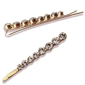 Crystal Hair Pins Set - Elegant Hair Accessories
