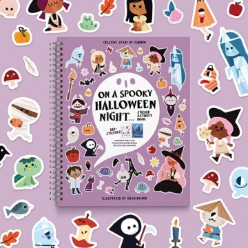 Halloween Sticker Book for Kids 3-5 Fun Crafts & Stickers