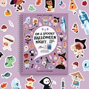 Halloween Sticker Book for Kids 3-5 Fun Crafts & Stickers