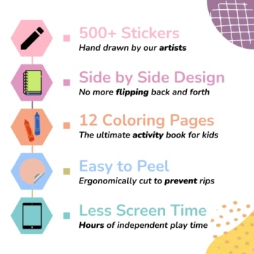 Halloween Sticker Book for Kids 3-5 Fun Crafts & Stickers