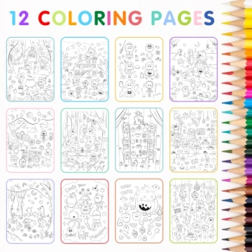 Halloween Sticker Book for Kids 3-5 Fun Crafts & Stickers