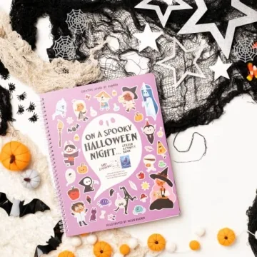 Halloween Sticker Book for Kids 3-5 Fun Crafts & Stickers