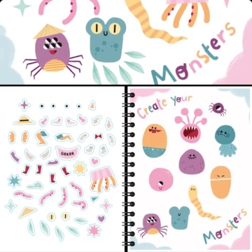 Halloween Sticker Book for Kids 3-5 Fun Crafts & Stickers