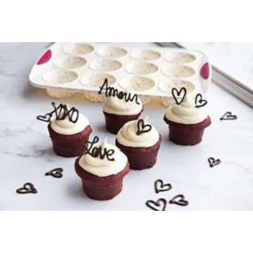 Trudeau Structure White Confetti Reinforced 12 Cup Dome Cake Pan/Mold Silicone Bakeware, Pan-12