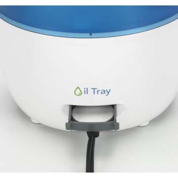 PureGuardian Ultrasonic Cool Mist Humidifier, 30 Hrs. Run Time, 0.5 Gal. Tank Capacity, 350 Sq. Ft. Coverage, Small Rooms, Quiet, Filter Free, Silver Clean Treated Tank, H940AR