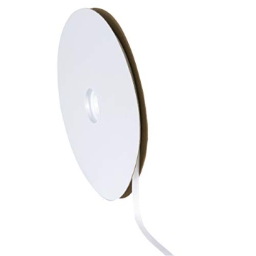 Berwick Offray 1/4" Grosgrain Ribbon - Premium Quality White Ribbon for Crafting and Decorations
