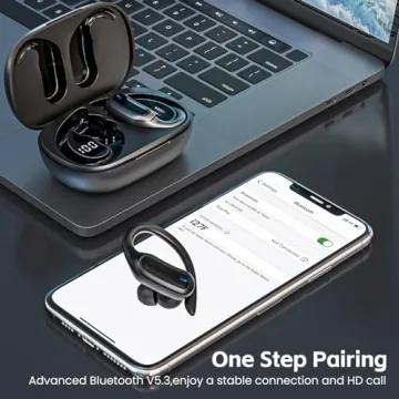 Bluetooth 5.3 Wireless Earbuds - IP7 Waterproof for Sports