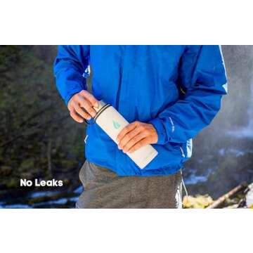 HYDRO CELL Stainless Steel Insulated Water Bottle with Straw - For Cold & Hot Drinks - Metal Vacuum Flask with Screw Cap and Modern Leakproof Sport Thermos for Kids & Adults (White 24oz)