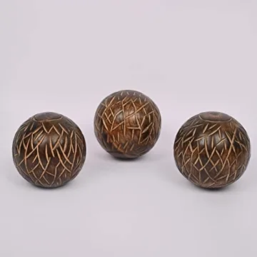 Samhita Decorative Mango Wood Round Balls for Home Decor