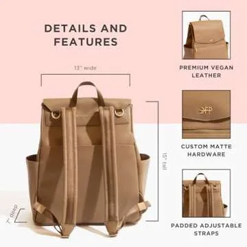 Freshly Picked Classic II Vegan Leather Diaper Backpack