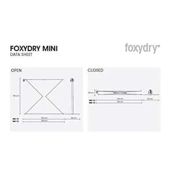 Foxydry Mini Ceiling Mounted Drying Rack - Compact & Adjustable