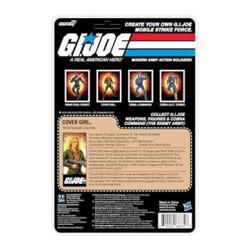 Super7 Reaction+ G.I. Joe Cover Girl (Blonde) - 3.75" G.I. Joe Action Figure with Accessories Classic Cartoon Collectibles and Retro Toys