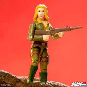 Super7 Reaction+ G.I. Joe Cover Girl (Blonde) - 3.75" G.I. Joe Action Figure with Accessories Classic Cartoon Collectibles and Retro Toys
