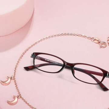 TJUTR Fashion Fake Glasses Non Prescription Clear Glasses for Women Blue Light Blocking Y2k Cosplay Eyewear Frame