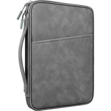Lacdo Tablet Sleeve Case for iPad & Galaxy Tab A8 - Protective Dark Gray Carry Bag