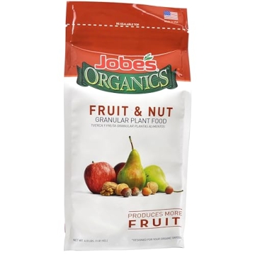 Jobe’s Organics Granular Garden Fertilizer, Easy Plant Care for Fruits & Nuts, 4 lbs