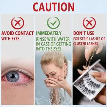 Lomansa Lash Lift Glue 2PCS, Eyelash Lift Glue Adhesive Perming Rod Strong Fix Glue for Lashes and Brows Curl