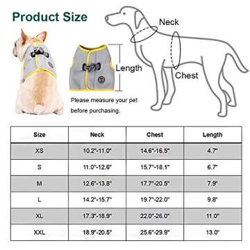Dog Cooling Vest Harness, Breathable Cool Pet Cooler Vest for Outdoor Training Walking Hiking, Summe...