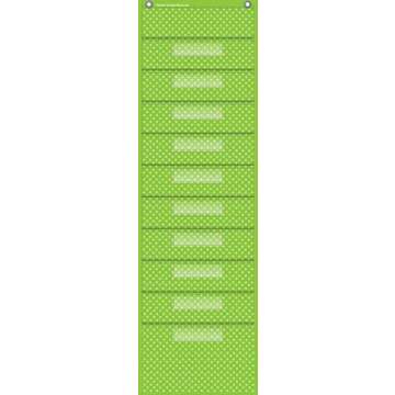 Teacher Created Resources Polka Dot Storage Pocket Chart - 10 Pocket Organizer