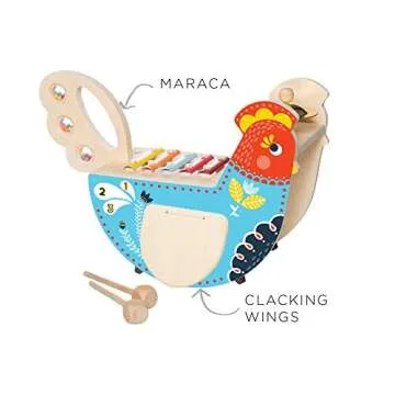Musical Chicken Toy: Fun Xylophone & Maraca for Toddlers