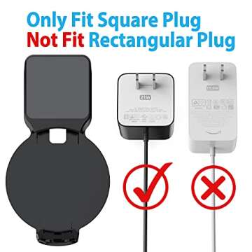 Maxonar Echo Dot Wall Mount Holder, Echo Dot Mount 3rd Generation Compatible with HomePod Mini, Clev...