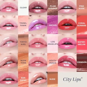 City Beauty City Lips Clear - Plumping Lip Gloss - Hydrate & Volumize - High Shine Lip Plumper - Hyaluronic Acid & Peptides Visibly Smooth Lip Wrinkles - Cruelty-Free