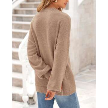 PRETTYGARDEN Women's Winter Sweaters Casual Crew Neck Long Sleeve Pullover Ribbed Knit Loose Fit Swe...