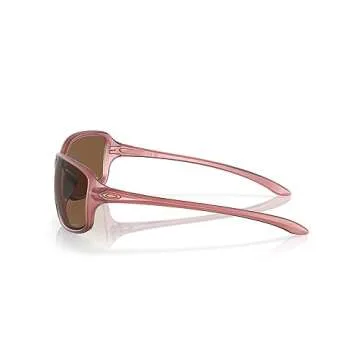 Oakley Women's OO9301 Cohort Rectangular Sunglasses, Matte Transparent Berry/Prizm Bronze, 62 mm