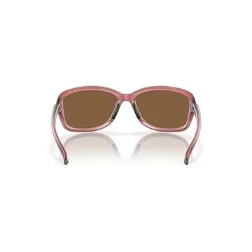 Oakley Women's OO9301 Cohort Rectangular Sunglasses, Matte Transparent Berry/Prizm Bronze, 62 mm