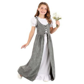 Girls Renaissance Faire Costume in XL Green for Events