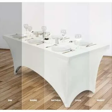 Utopia Kitchen 6FT Spandex Tablecloth for Stylish Events