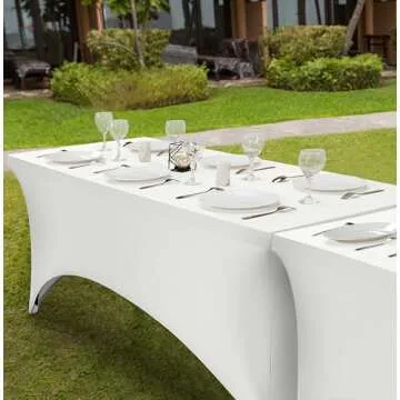 Utopia Kitchen 6FT Spandex Tablecloth for Stylish Events